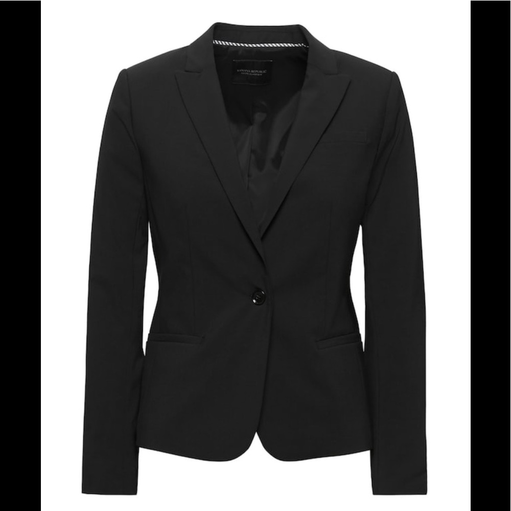 Banana Republic stretch black blazer